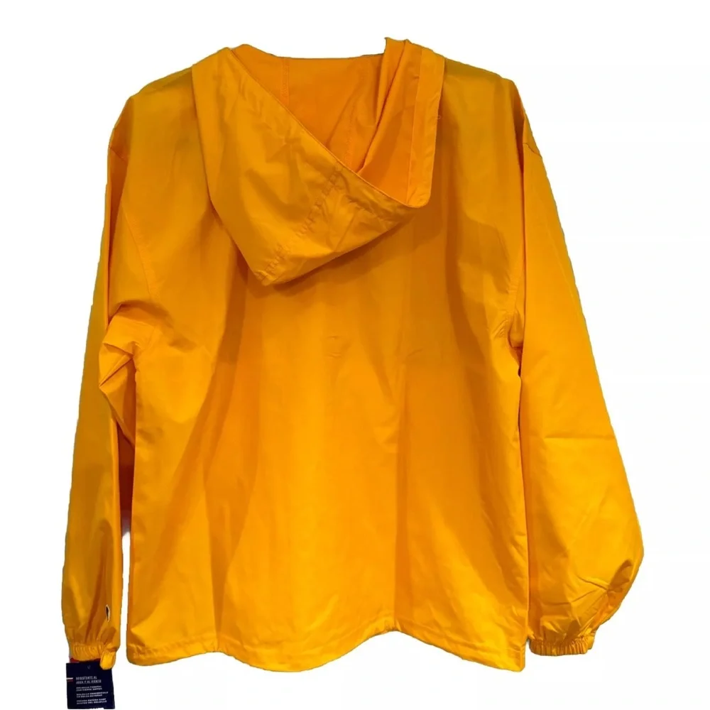CHAMPION Jacket Men Medium Yellow Water Resistant Waterproof Pullover‎